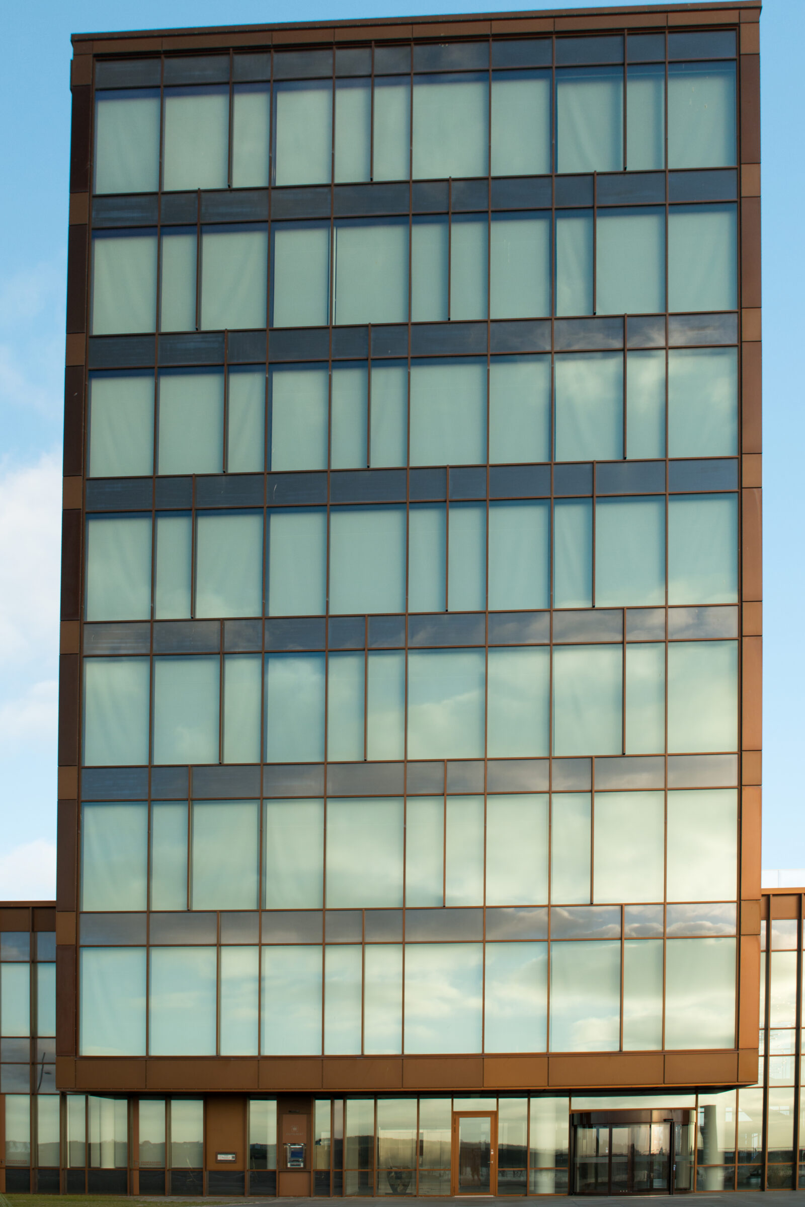 Gavlen på White House i Esbjerg har en flot glas-alu facade fra Fjelsø.