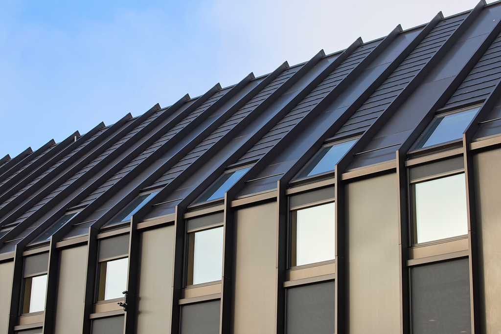 Fjelsø har på dette projekt produceret og monteret facadebeklædning og tagbeklædning