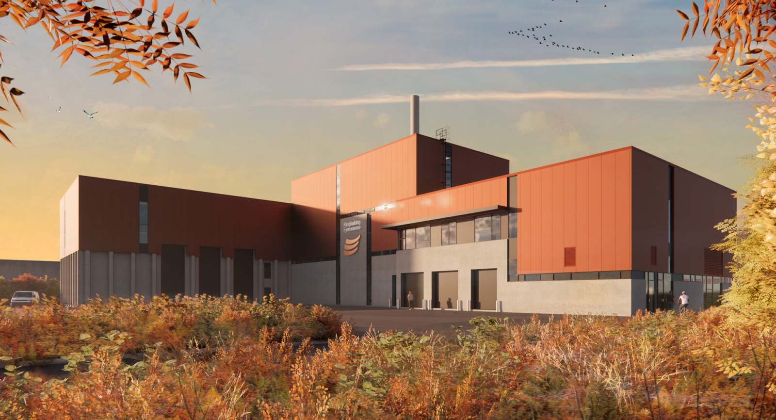 Nye energiformer i Ringkøbing Fjernvarme med facader fra Fjelsø