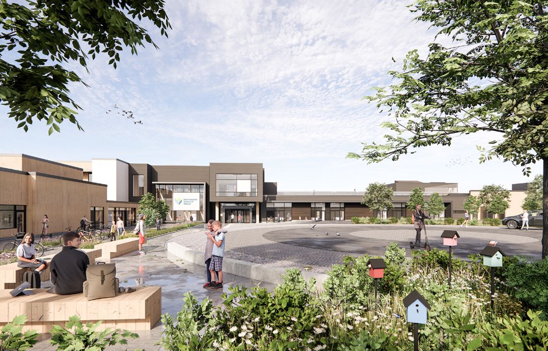 International School of Billund får glas-alu vinduer, døre og facader fra Fjelsø