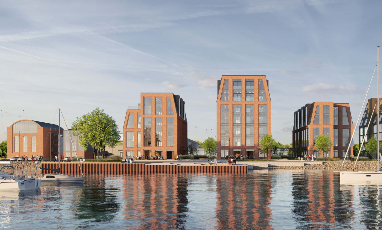 Fjelsø beklædning, glas-alu gangbro og ovenlys fra Fjelsø Fyn