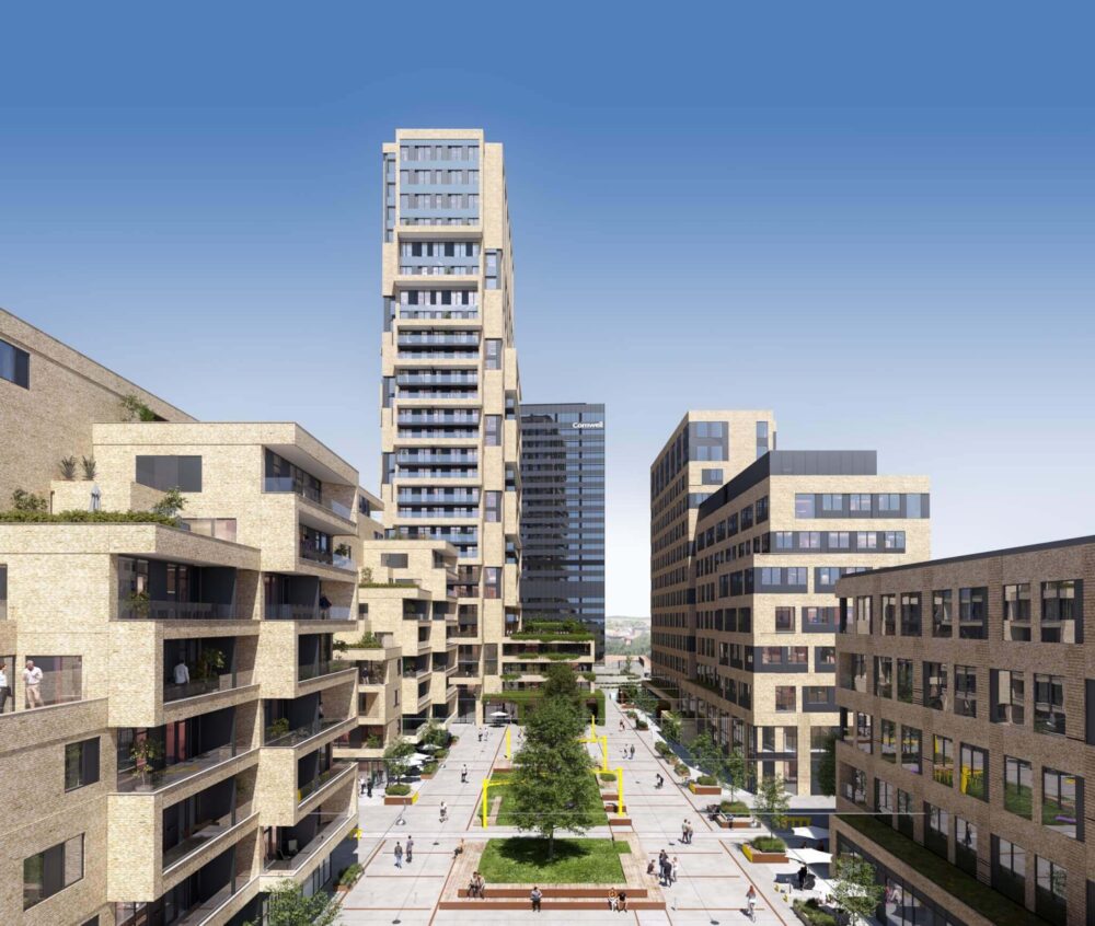 Fjelsø bidrager med en række væsentlige facade- og metalkomponenter til Frederiks Plads i Aarhus