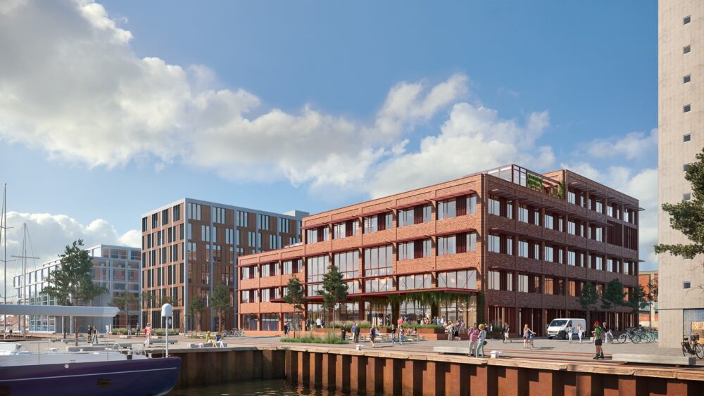 UCL i Svendborg med vejrbestandige glas- og alufacader fra Fjelsø på Fyn.